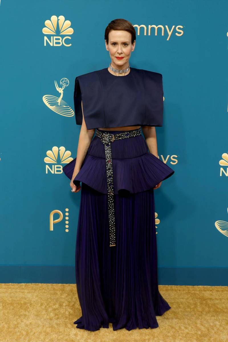 Sarah Paulson en Louis Vuitton.