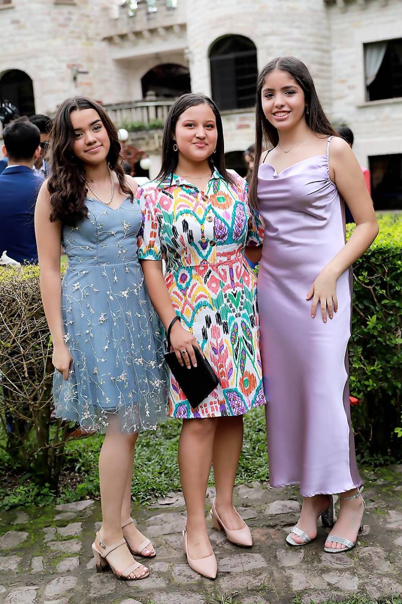 Sofía Galeas, Mía Rivera y Luciana Gutiérrez. 