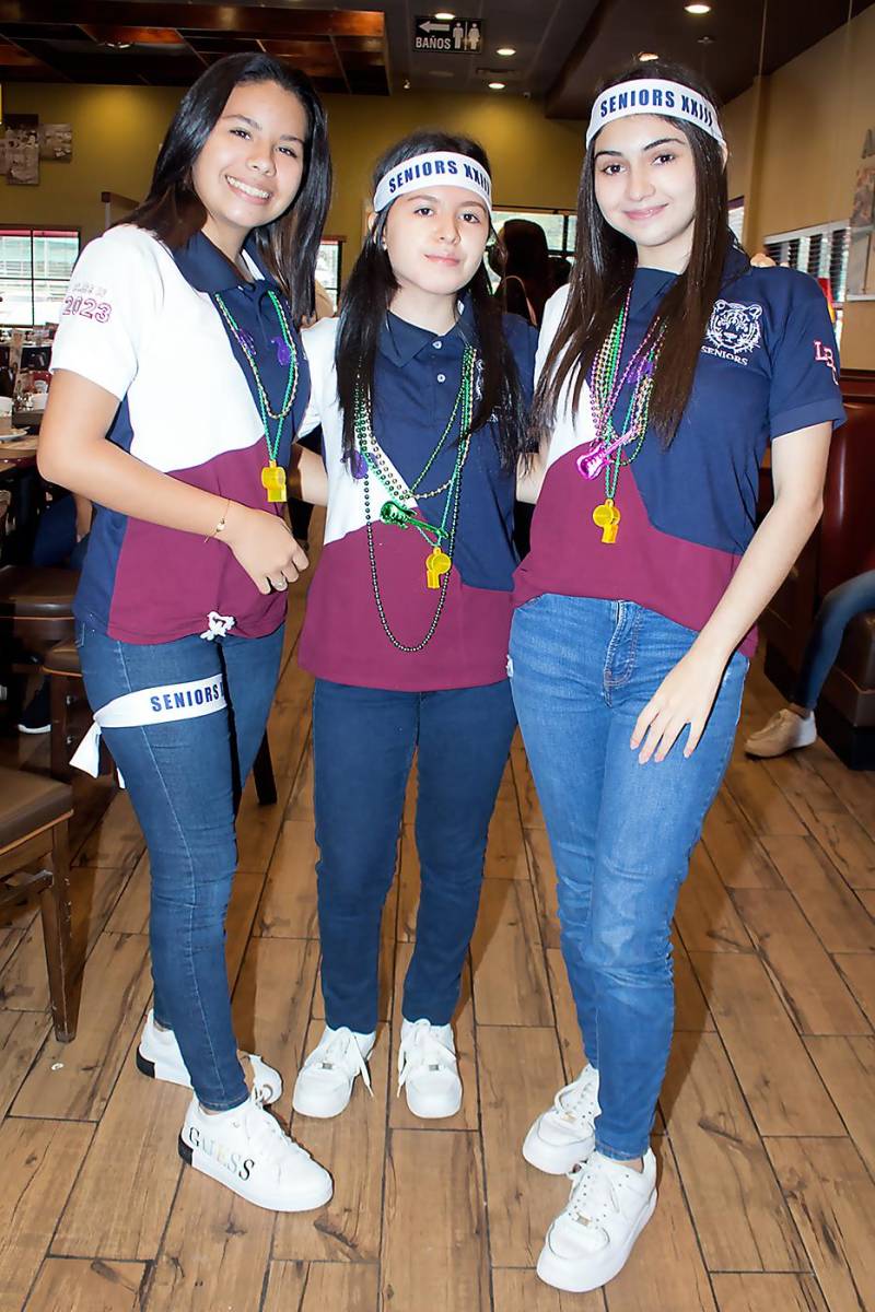 Ariana Guzmán, Andrea Argueta y Ana Lucía Beltrán.