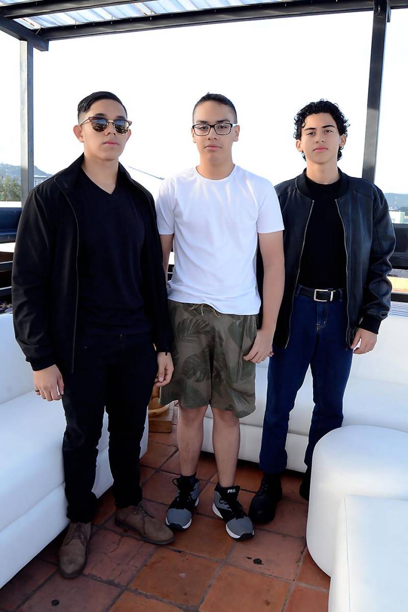 Gabriel Blanco, David Pérez y Elías Rosales