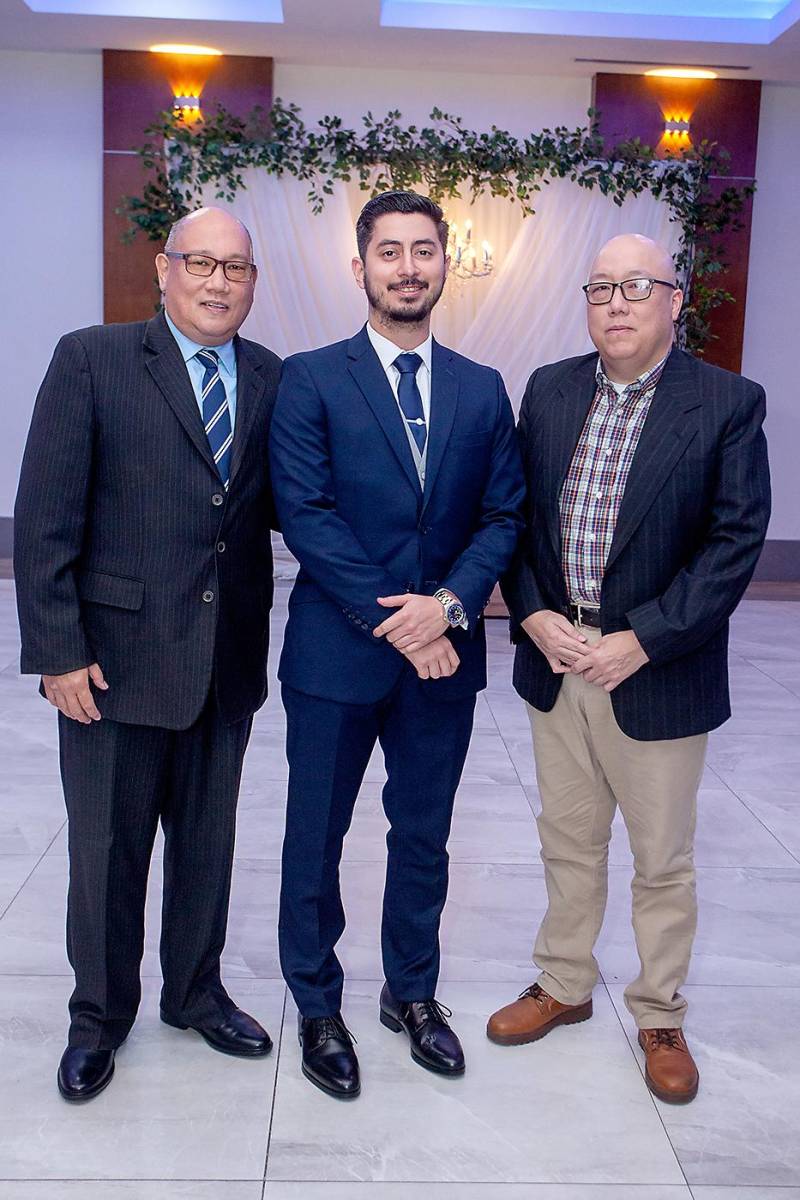 Javier León, Juan Carlos Pineda y Gerardo León.