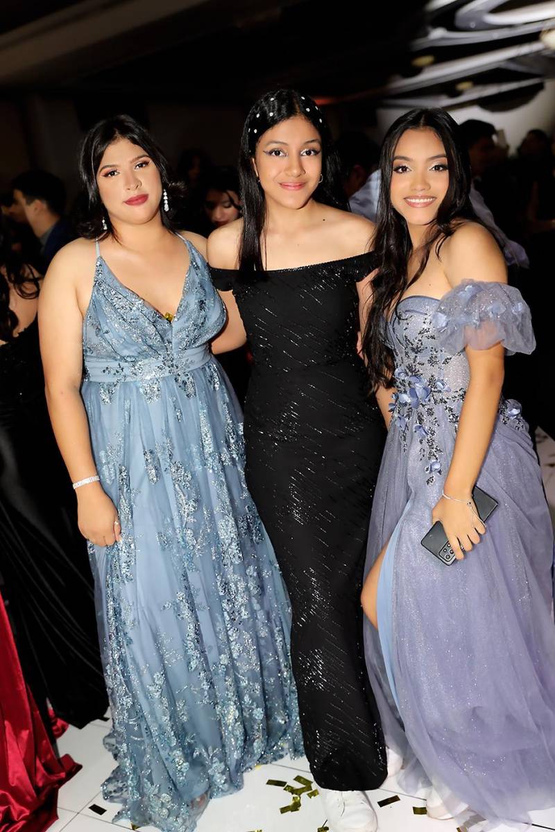 Dana Sierra, Sara Ríos y Ashley Colindres. 