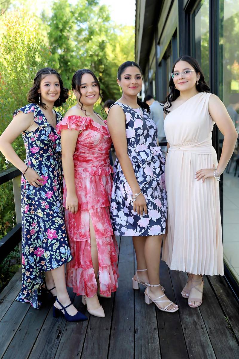 Nicolle Sánchez, Alesia Rodríguez, Nairobi Del Cid y Ariana Rodríguez.