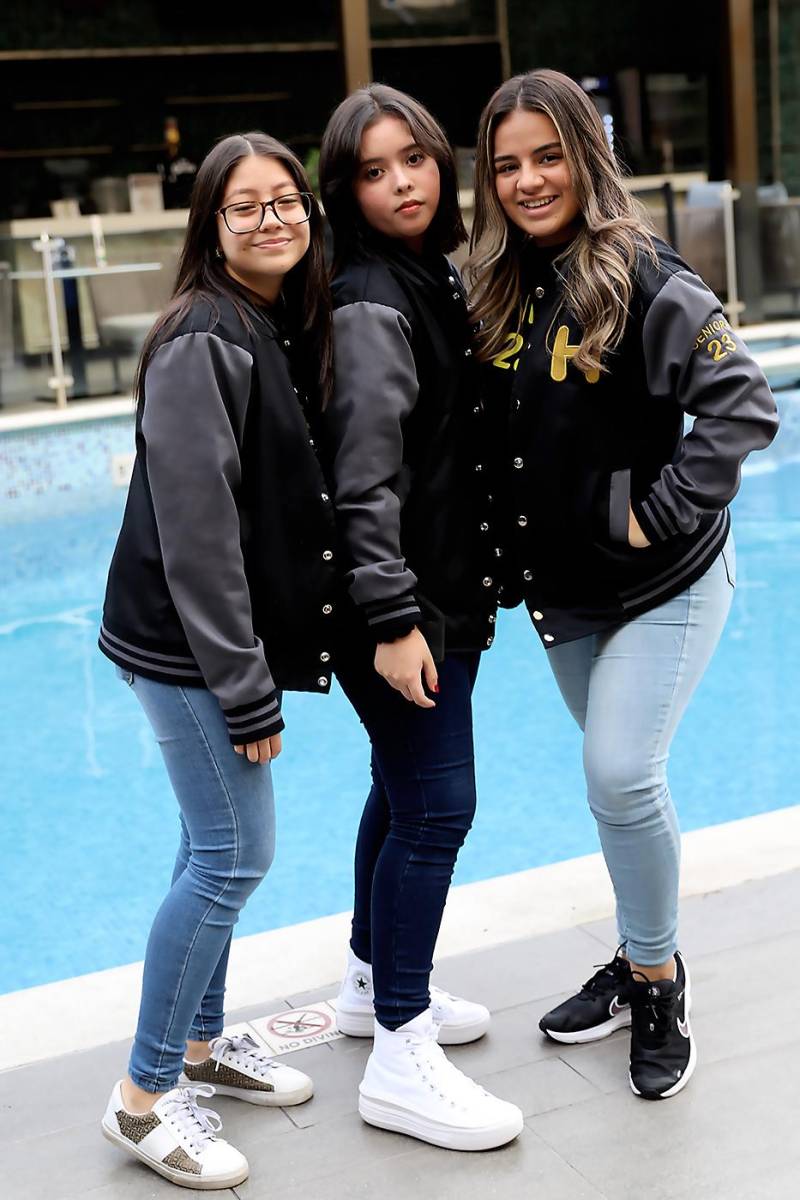 Carol Ardón, Valeria Girón y Astrid Colindrez