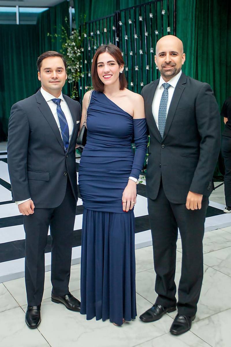 Konan Morales, Prieto Collier y Roberto Calderón.
