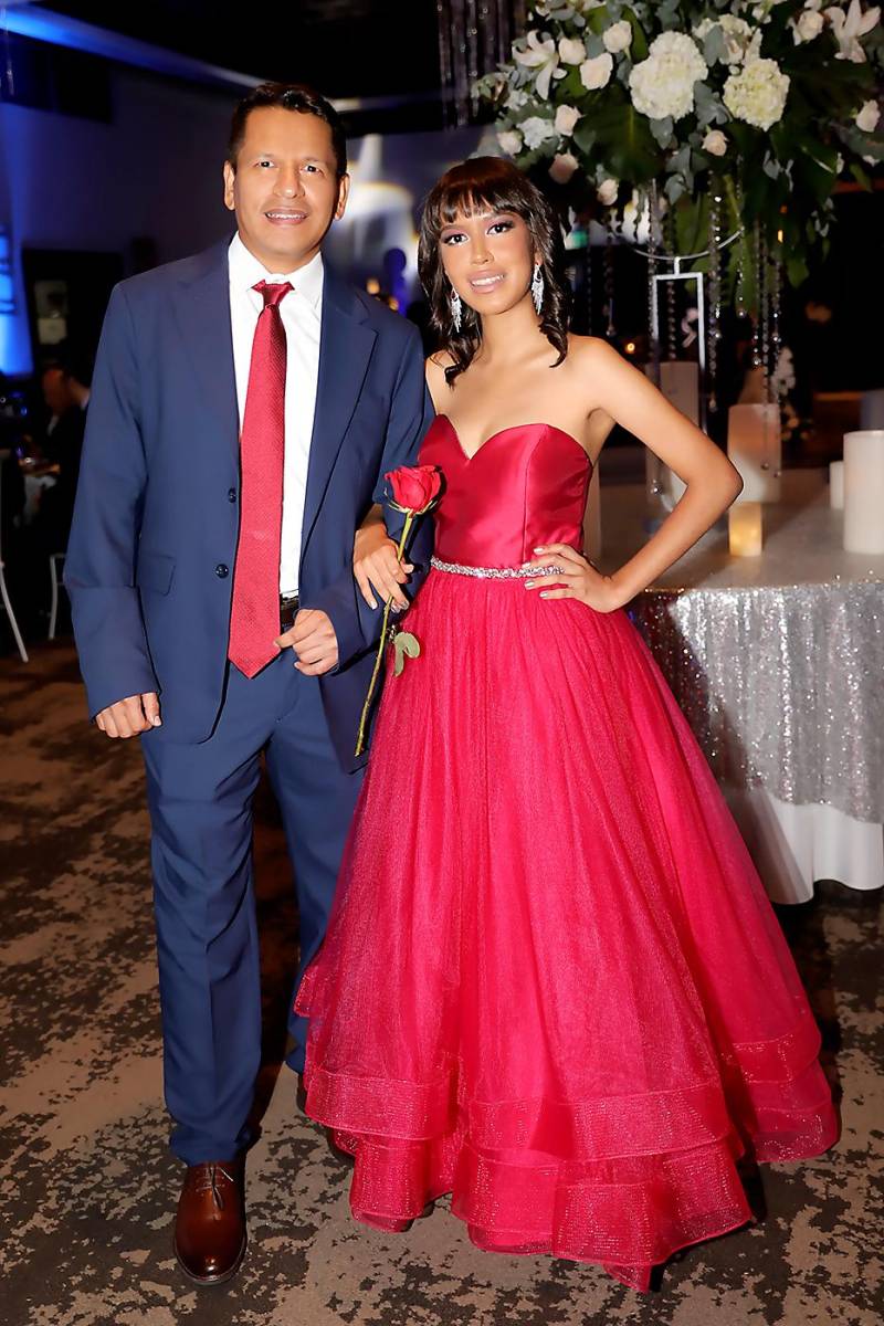 Jorge Alberto Euceda con su hija Sara Sofia