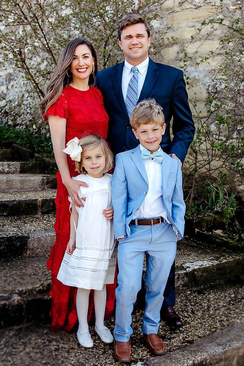 Allison y Ben con sus hijos Alexandra y Smith Steinhauer