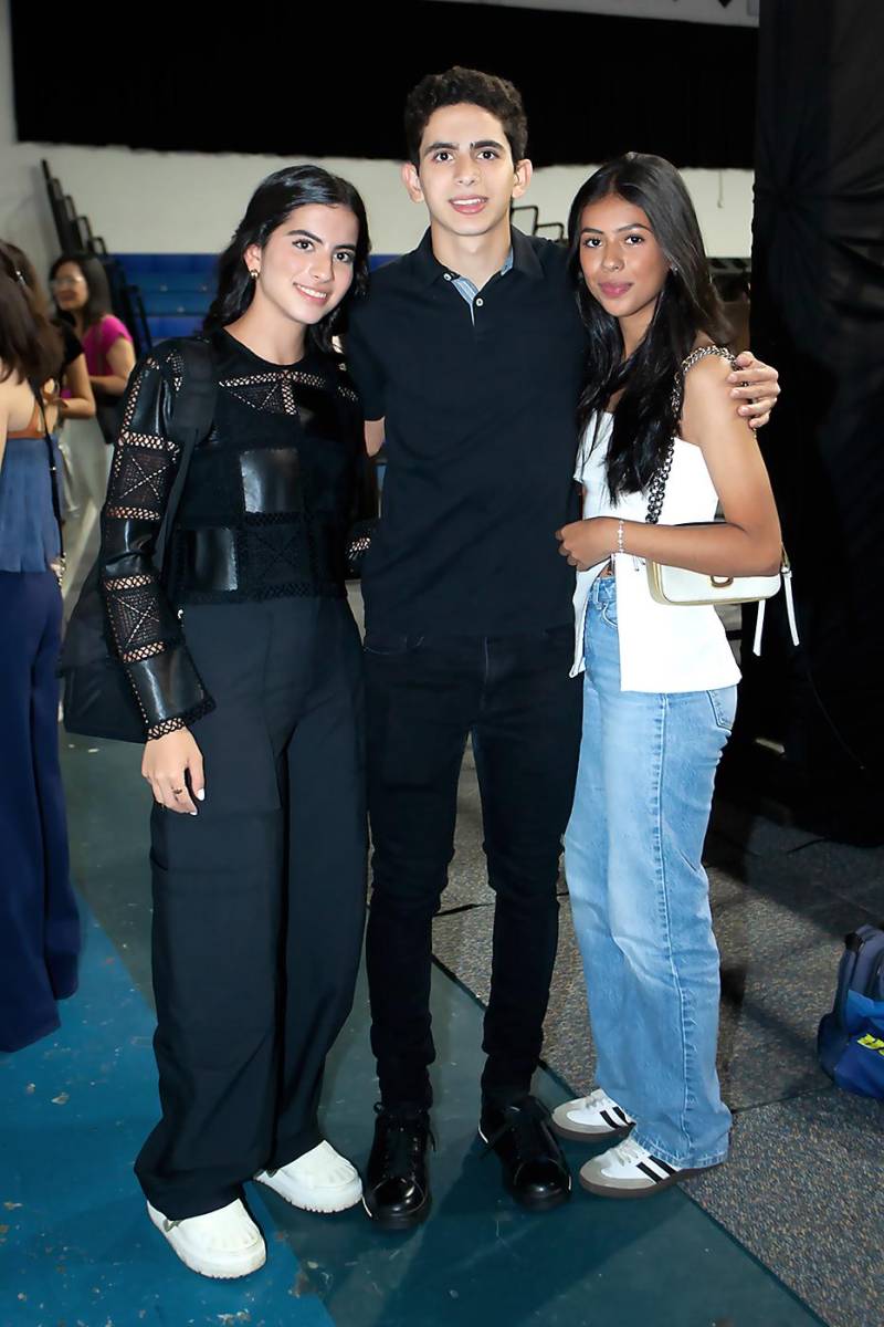Laura Vega, Gabriel Canahuati y Rebecca Milian.