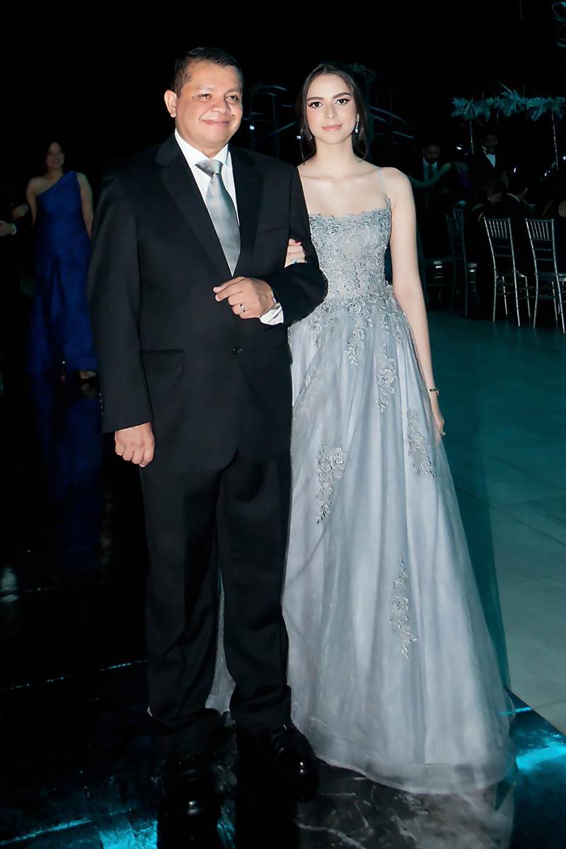 Paola Sorto y su padre Rubén Sorto.