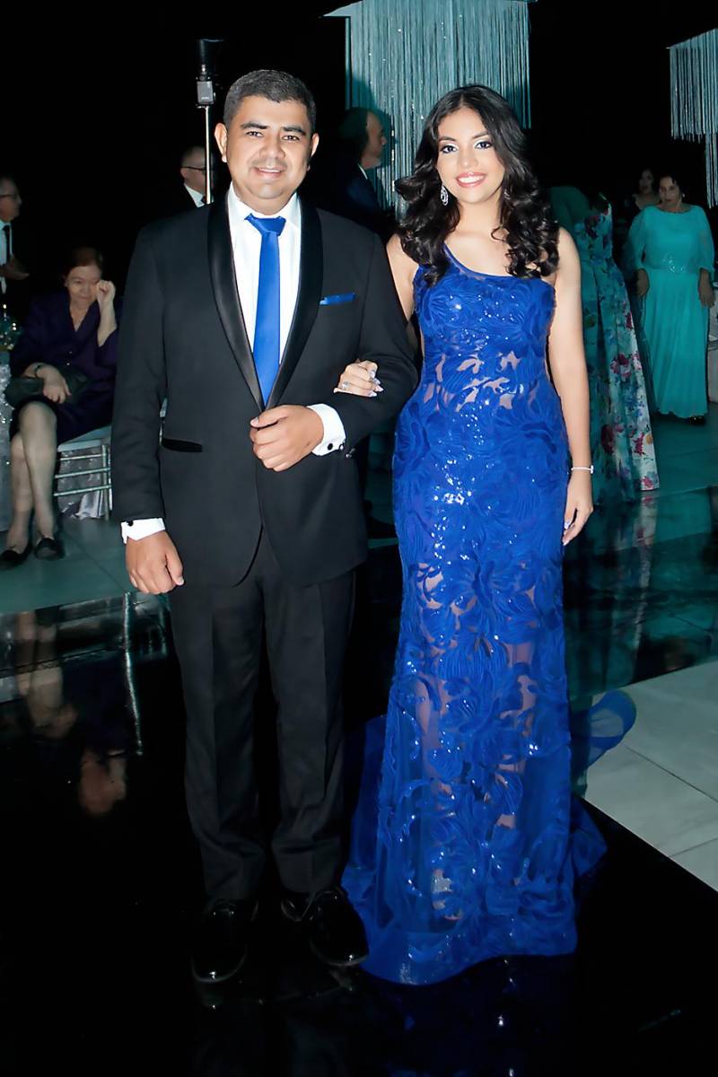 Andrea Lobo y su padre Hugo Lobo.