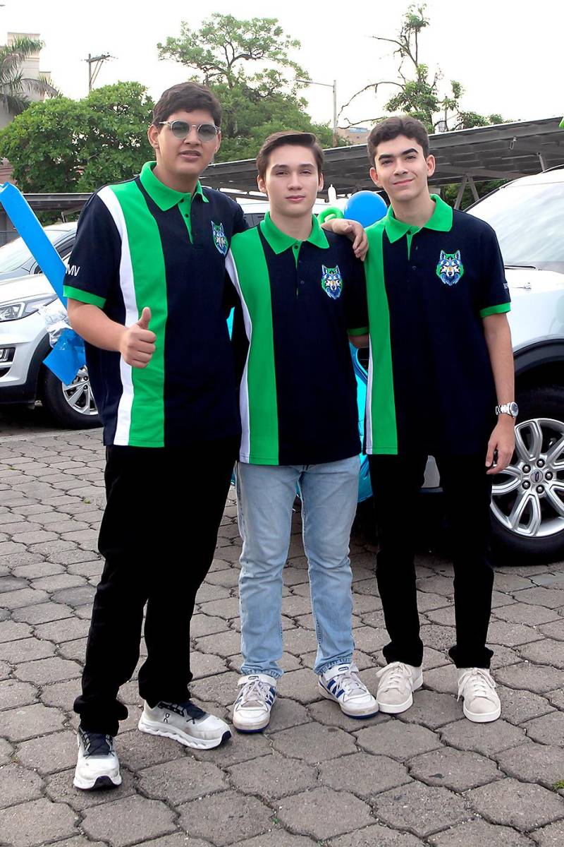 Mario Cruz, Emerson Bonilla y Jorge García.