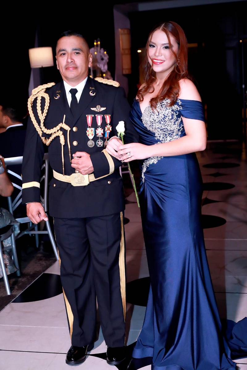 Astrid Enamorado y su padre Gabriel Enamorado. 