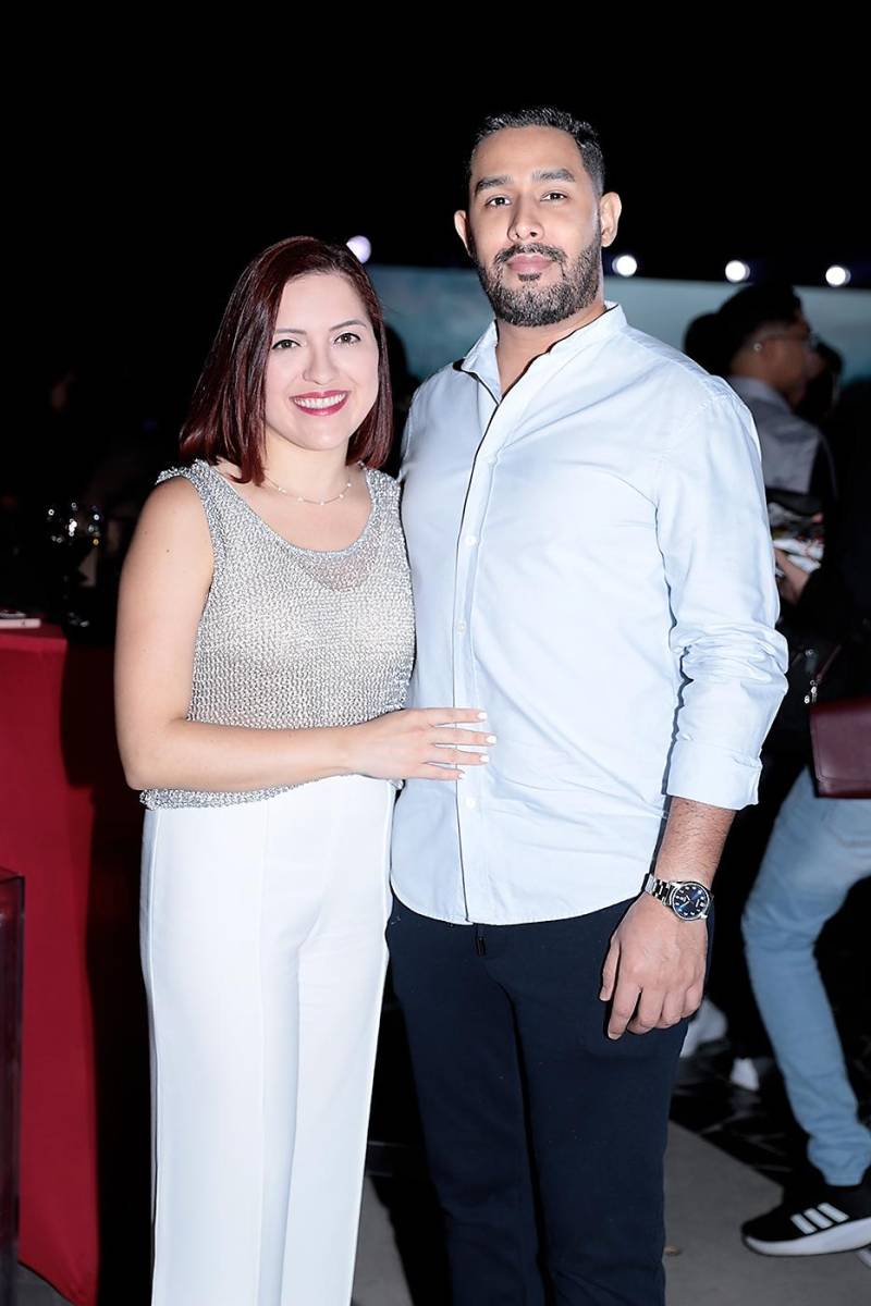 Meylin Irías y Alejandro Torres.