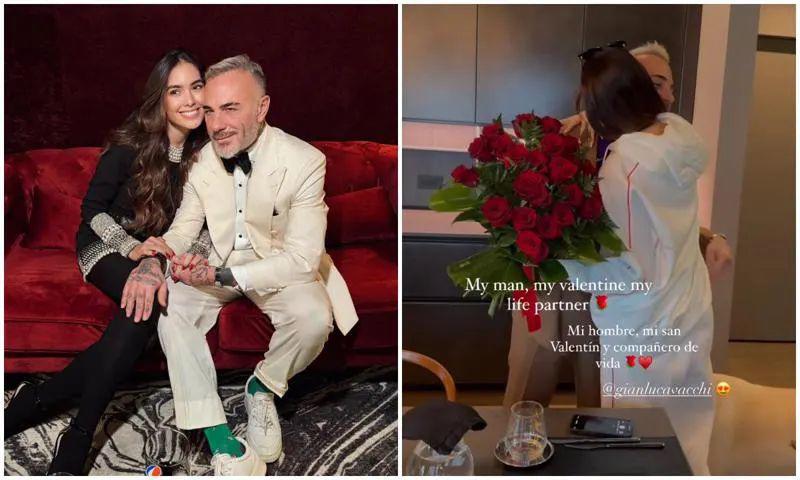 La modelo venezolana Sharon Fonseca mostró en sus historias los detalles maravillosos de su pareja, Gianluca Vacchi.