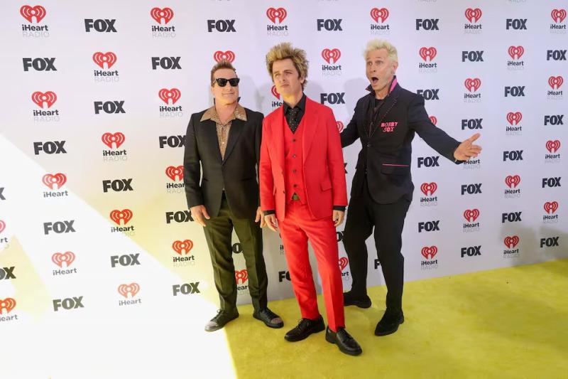 Tre Cool, Billie Joe Armstrong y Mike Dirnt, componentes de Green Day.
