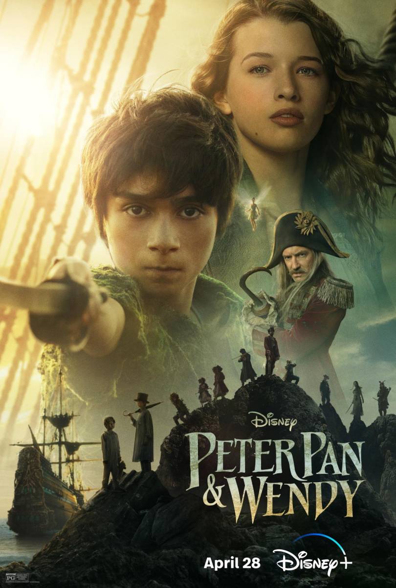 Peter Pan &amp; Wendy (28 de abril). En Disney plus, una niña que abandona su hogar, un niño que se niega a crecer y una hada diminuta emprenden un viaja hacia el mágico mundo de nunca jamás.
