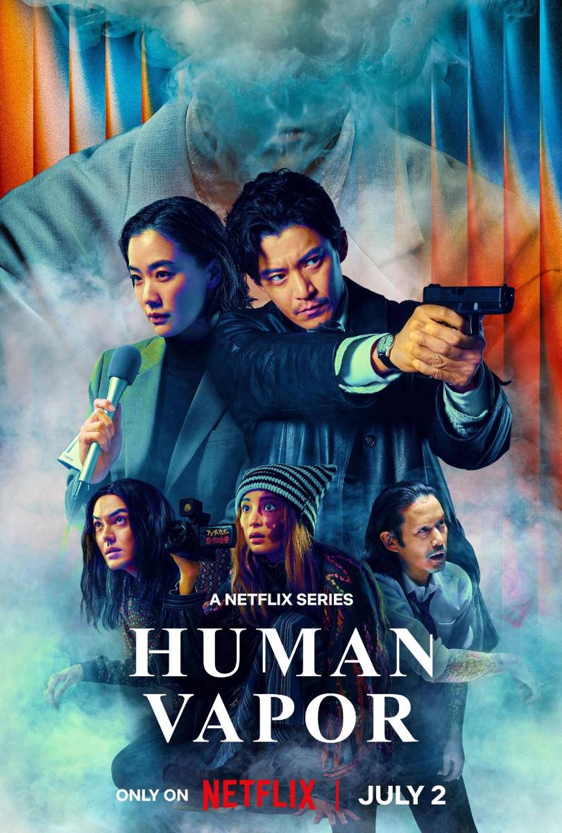 Human Vapor, 2 de julio, Netflix<i>Human Vapor,</i> la serie japonesa de ciencia ficción que se estrenará en Netflix el 2 de julio. Esta nueva versión de ocho episodios del clásico de Toho de 1960 sigue a un misterioso asesino capaz de transformar su cuerpo en gas. 