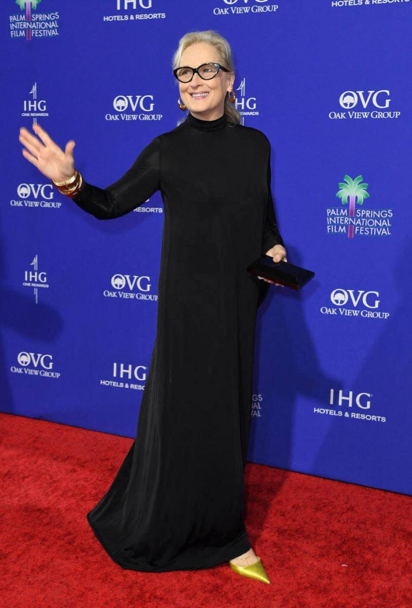 Meryl Streep en Balenciaga. 