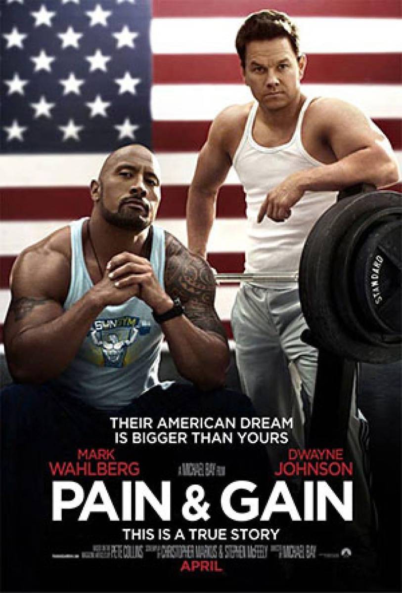 Sangre, Sudor y GloriaMark Wahlberg y Dwayne Johnson son protagonistas en esta película que se basa en los artículos del periodista Pete Collins. Aquí, un trío de bodybuilders de Florida quedan enredados en una gran red de extorsión y un secuestro fallido.