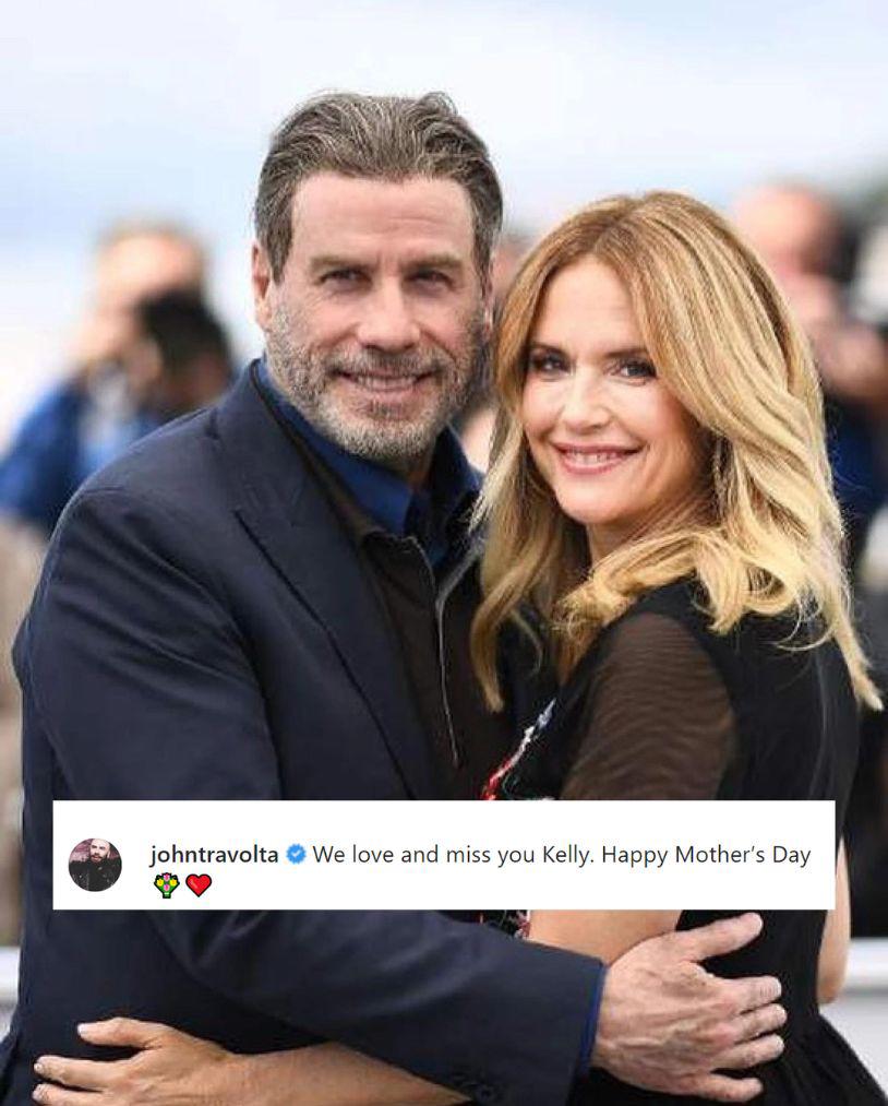 John Travolta decidió recordar a su difunta esposa, Kelly Peston, con un vídeo conmovedor en donde expresó: “te amamos y extrañamos Kelly. Feliz día de la madre”. 