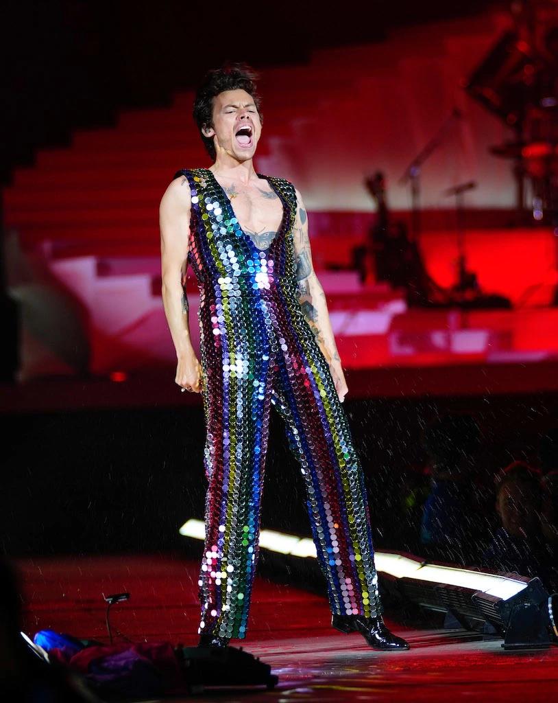 Harry Styles en Gucci.
