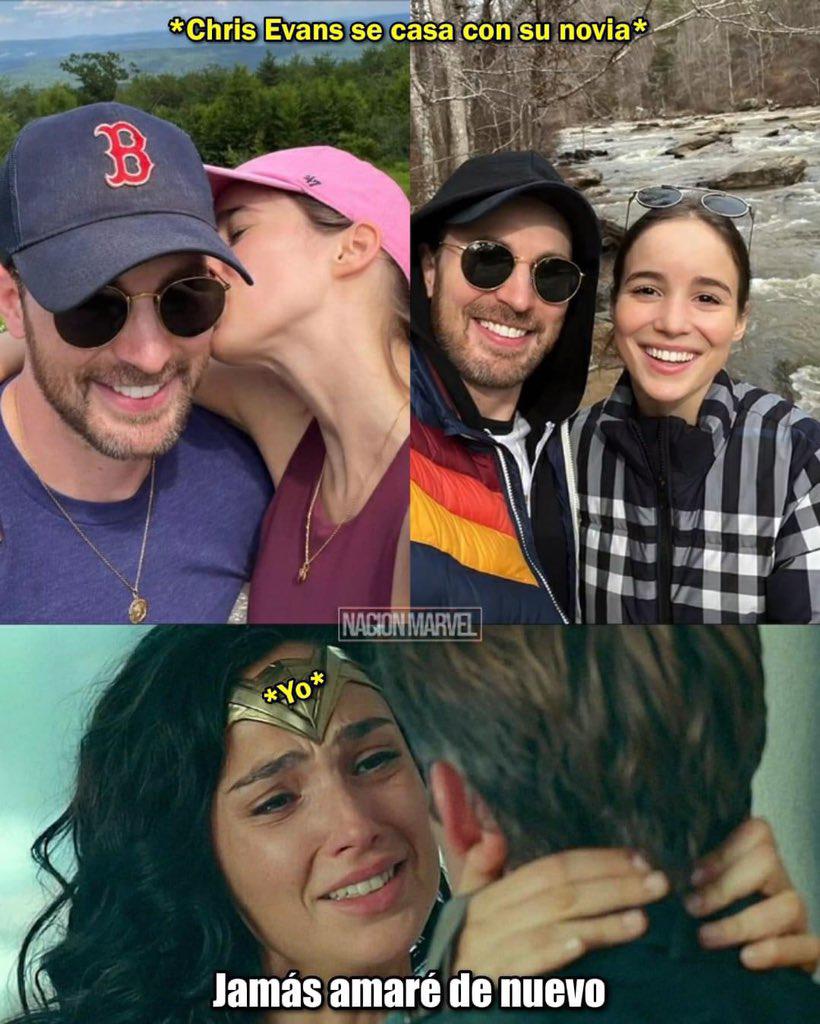 Fans reaccionan con memes a la boda de Chris Evans y Alba Baptista