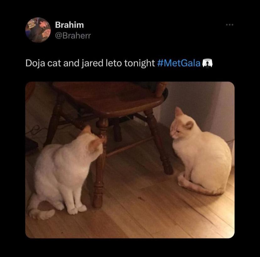 Doja Cat y Jared Leto hoy. 