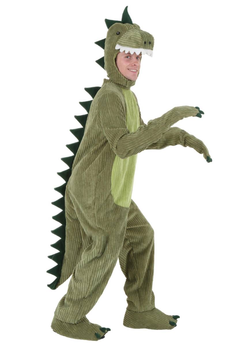 #7 DINOSAURIOS. Podría parecer muy cómico, hasta infantil, pero disfrazarse de dinosaurio es una tendencia top esta temporada, su popularidad no se extingue.
