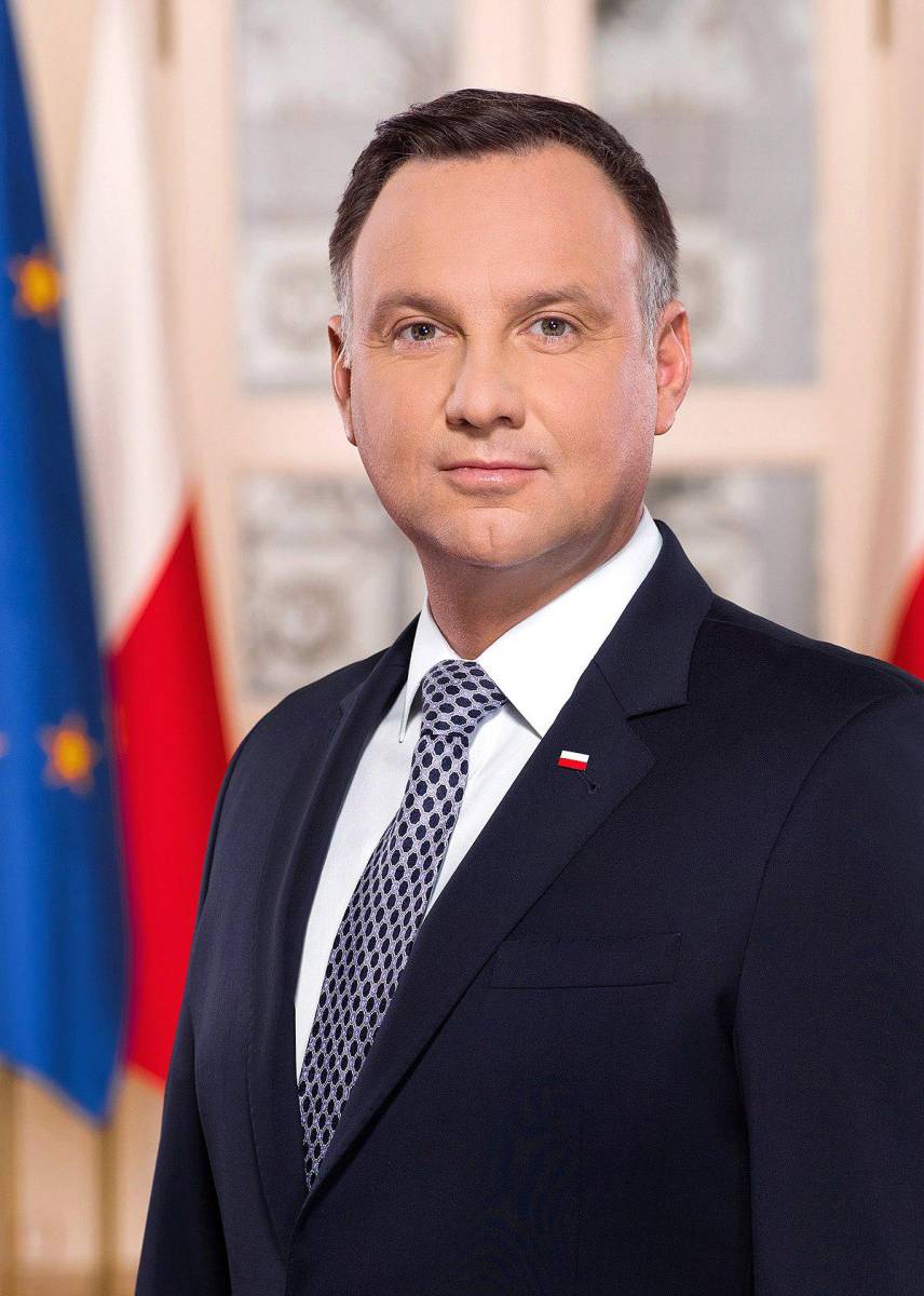 <b>Andrzej Duda: </b>Presidente de Polonia, aliado de la Iglesia católica y firme en políticas de identidad nacional.