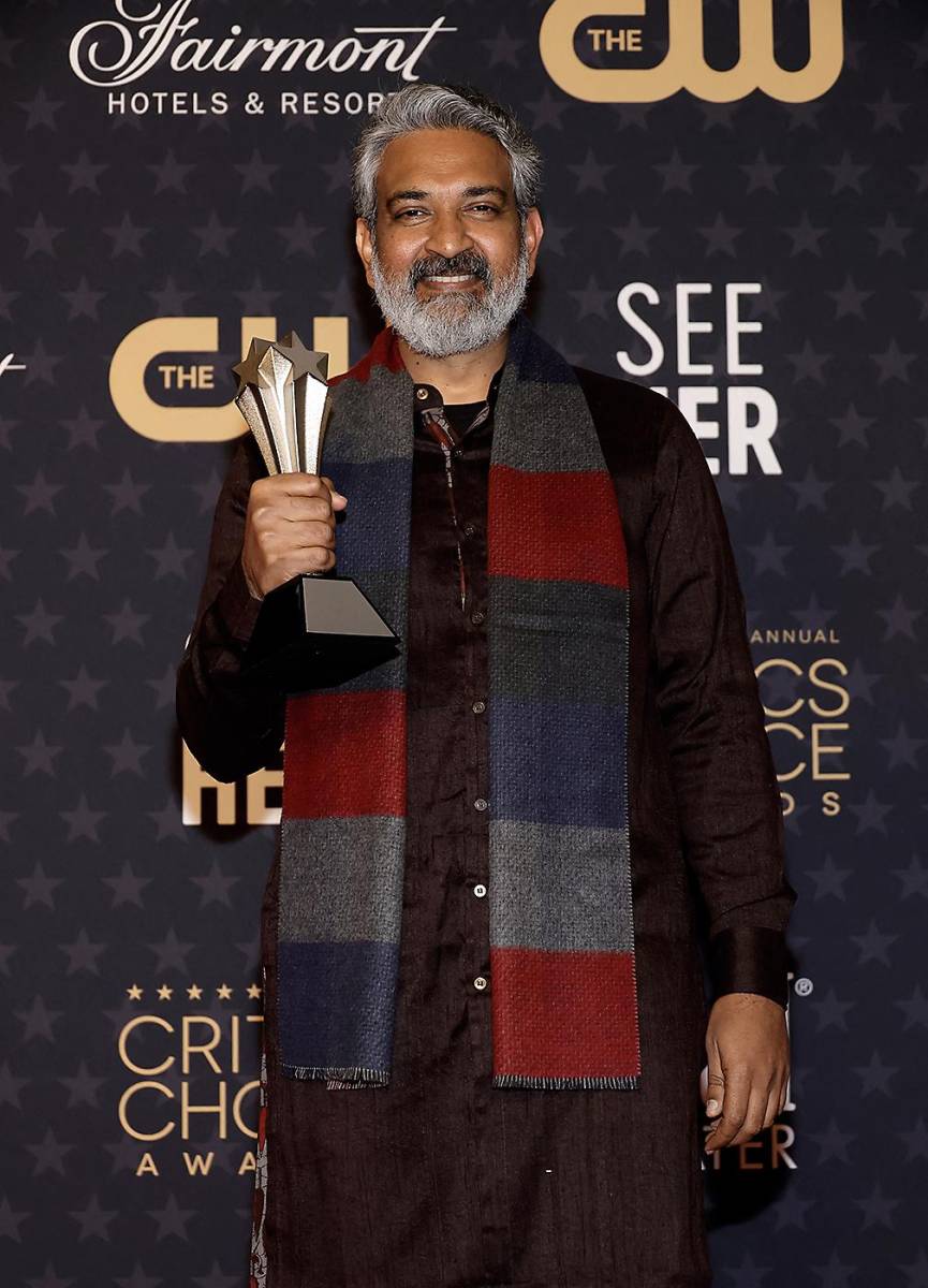 S. S. Rajamouli, ganador del premio Mejor Película Extranjera por "RRR"