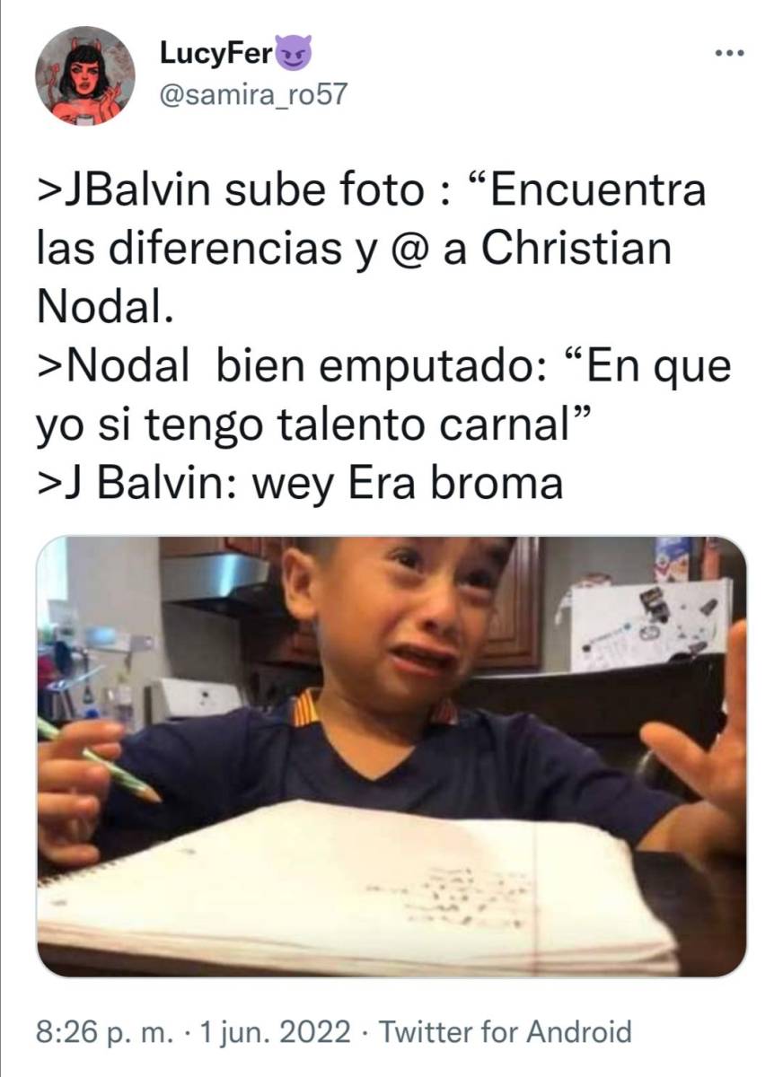 Los mejores memes de la polémica entre J Balvin y Christian Nodal