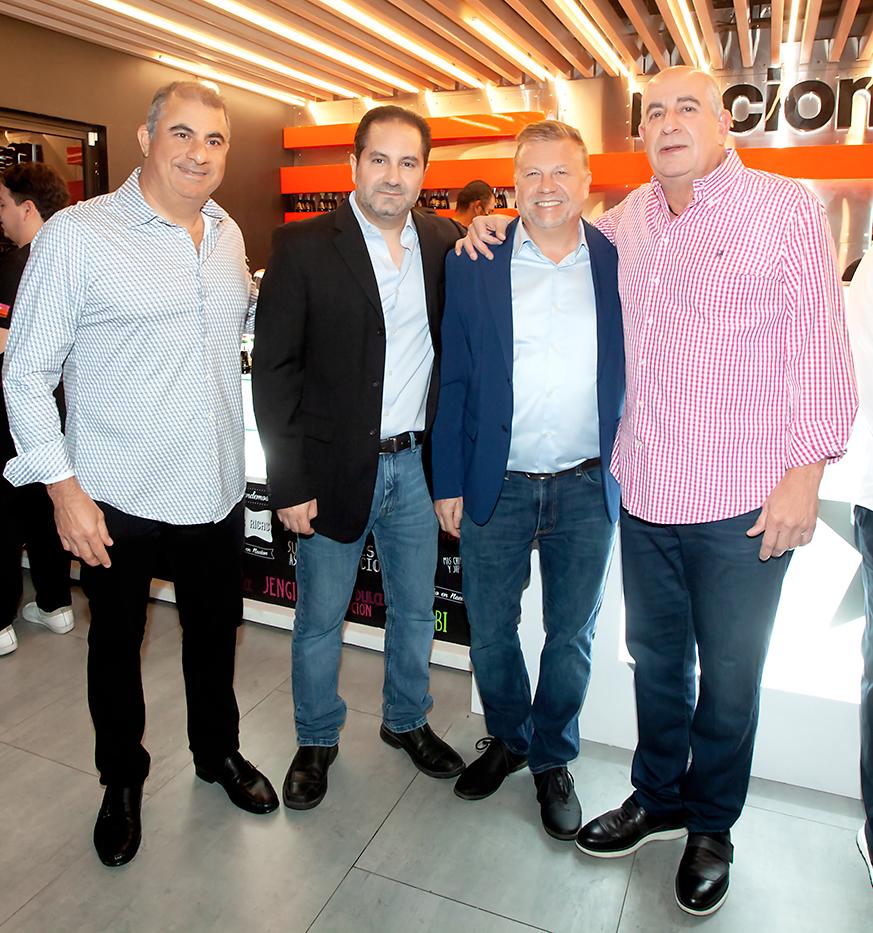Juan Andonie, André Nasrala, Donald Swendener y Taufic Andonie