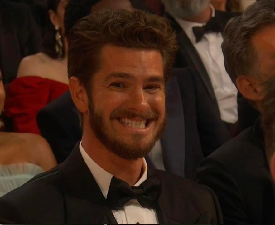 Andrew Garfield protagonizó uno de los mejores memes de la gala, cuando Jimmy Kimmel mencionó que Spider Man estaba en los Óscar. 