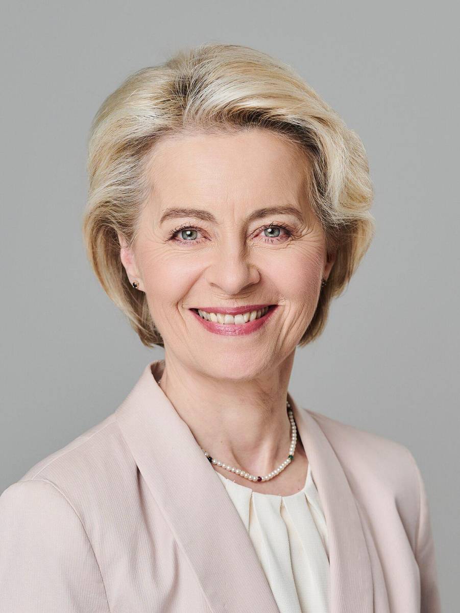 <b>Ursula von der Leyen: </b>Presidenta de la Comisión Europea, máxima autoridad ejecutiva del bloque. 