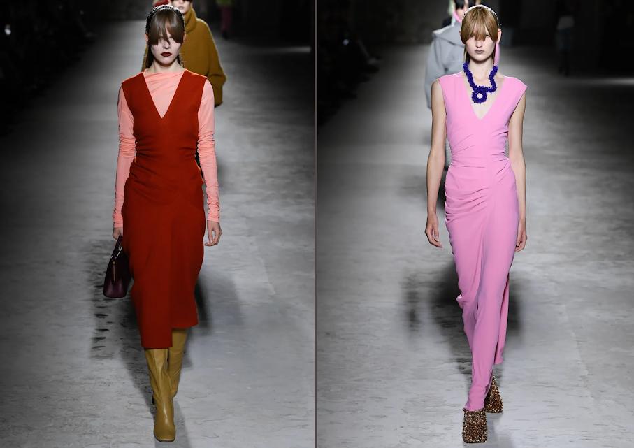 Vestidos, las únicas piezas ajustadas de la colección.