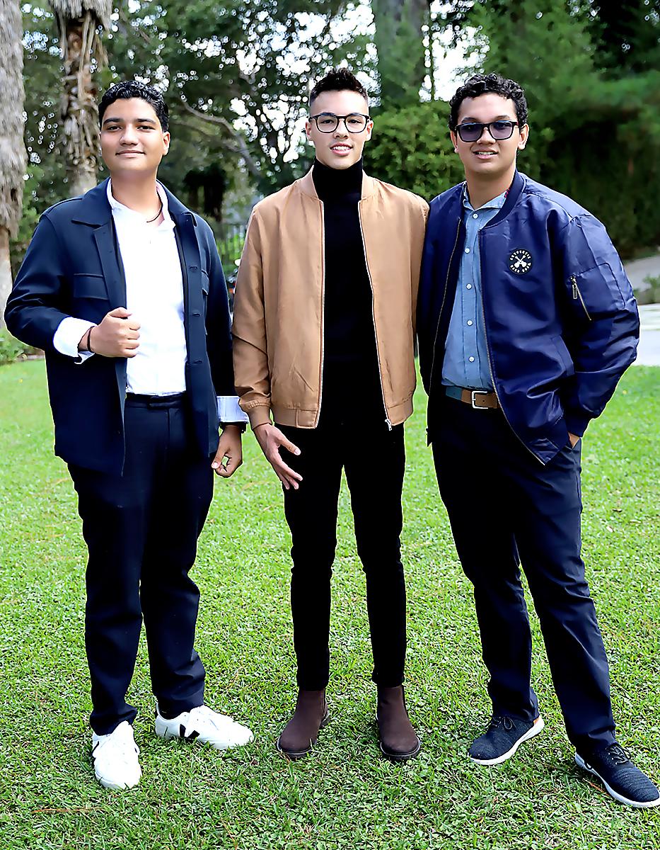 Victor Ardon, Jafet Romero y Andres Cruz 