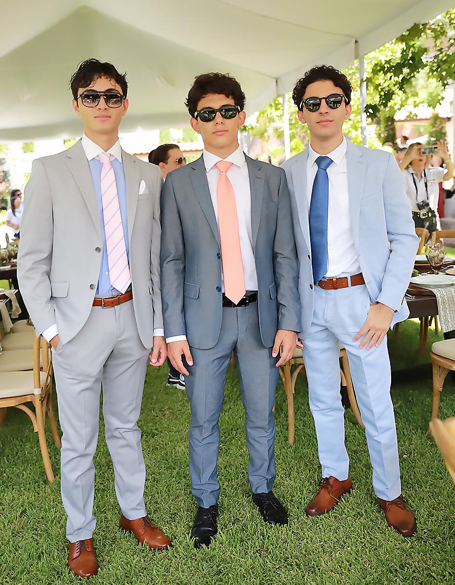 Abraham Kafati, Marcelo Balsamo y Abraham Mahomar.
