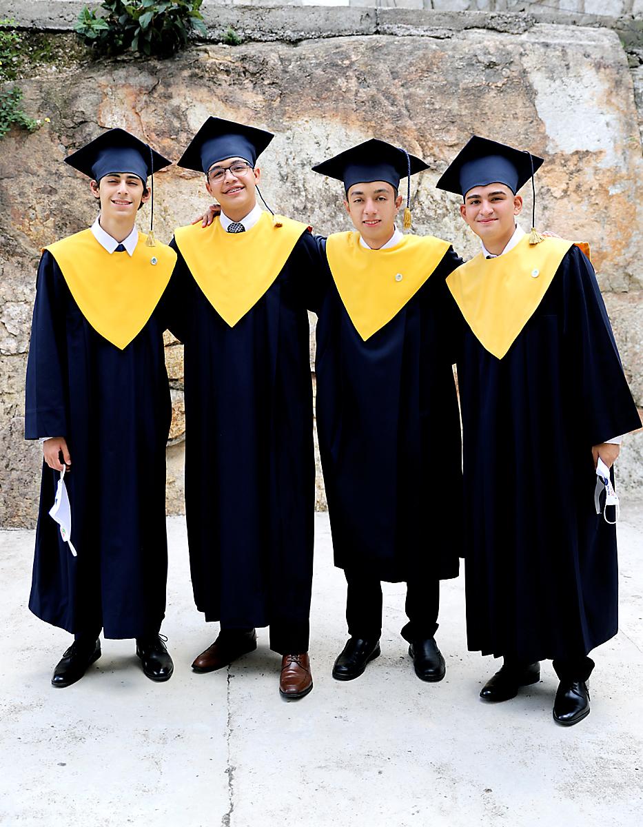 Andre Flores, Kevin Samayoa, Gabriel Elvir y Carlos Dubón