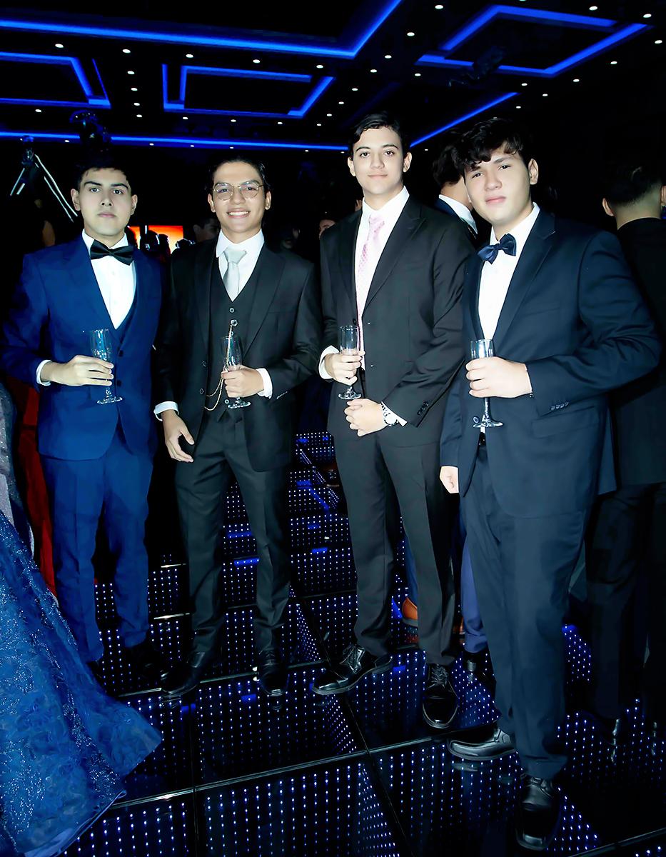 Daniel Bandy, José Daniel Cárcamo, Carlos Muñoz y César Salgado.