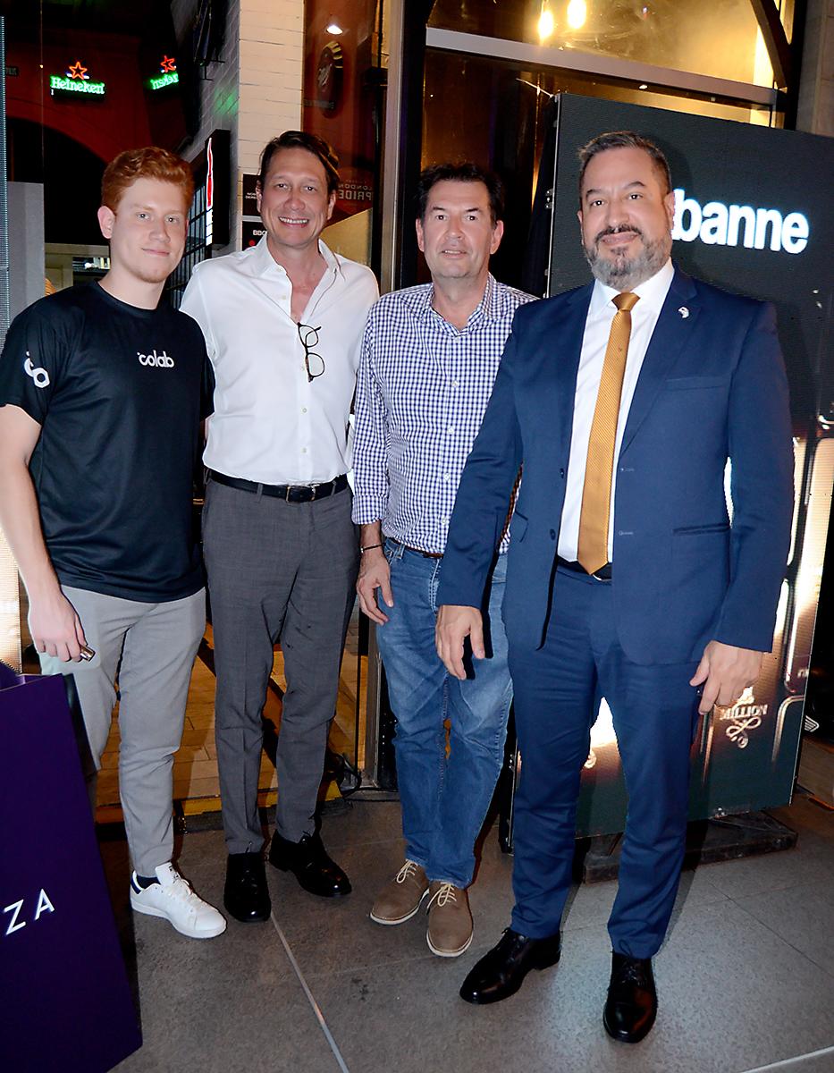 Rufo Paredes Jr., Michael Wehmeyery, Rufo Paredes y Gabriel Molina.