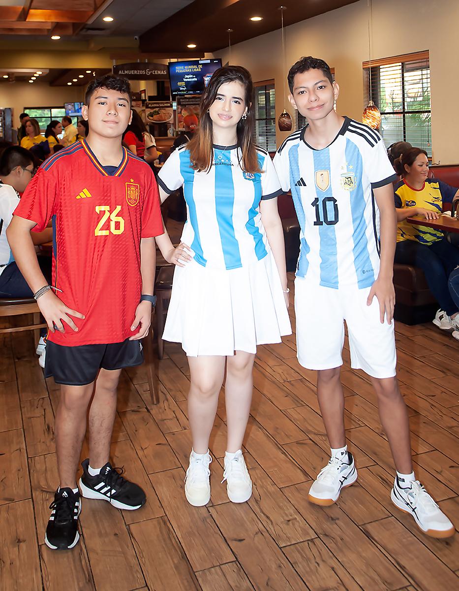Jorge Gallardo, Andrea Caballero y Jesús Zelaya.
