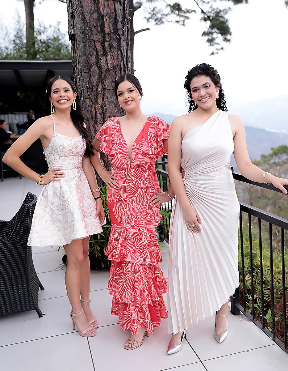 Andrea García, Andrea Madero y María Fernanda Lagos.