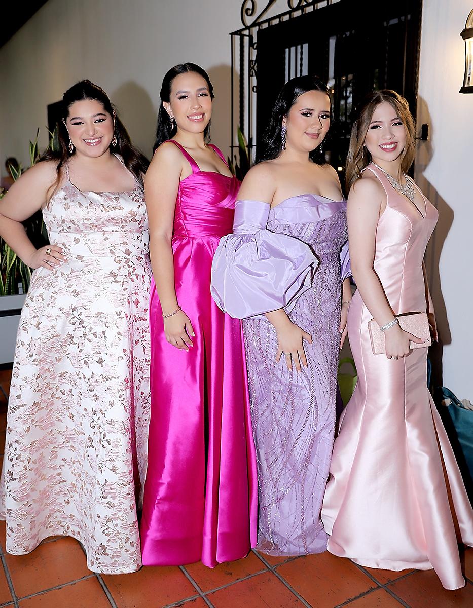 Sophia Gutiérrez, Valeria Pavón, Mildred Bussi, y Estefania López