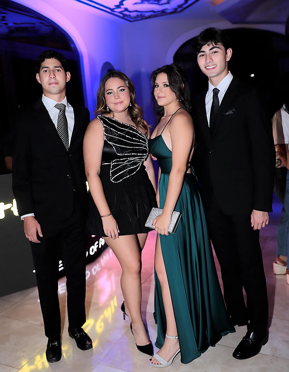 Donato Estrada, Valeria Casco, Nicole Girbal y Abraham Kafati.