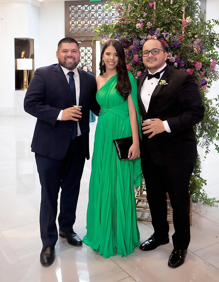 Luis Franco, Fabiola Villanueva y Jesús Portillo.