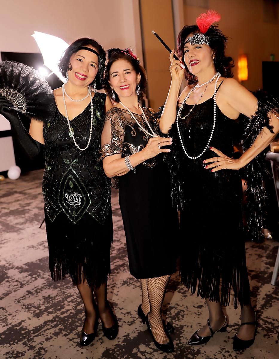 Odilia, Sofía y Aida Espinal.