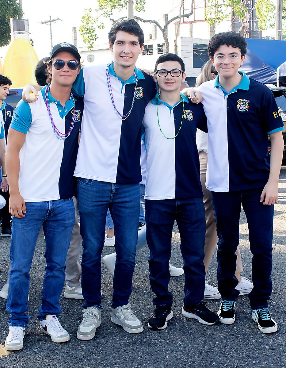 Eduardo Martínez, James Blanco, Óscar Canahuati y Matheo Bandy.