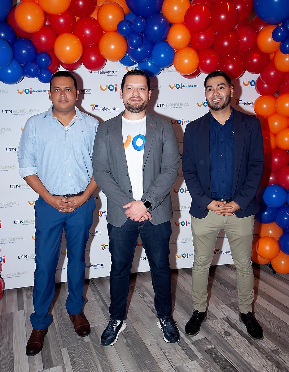 Joan Suazo, Armando Palacios y Omar Belloso.