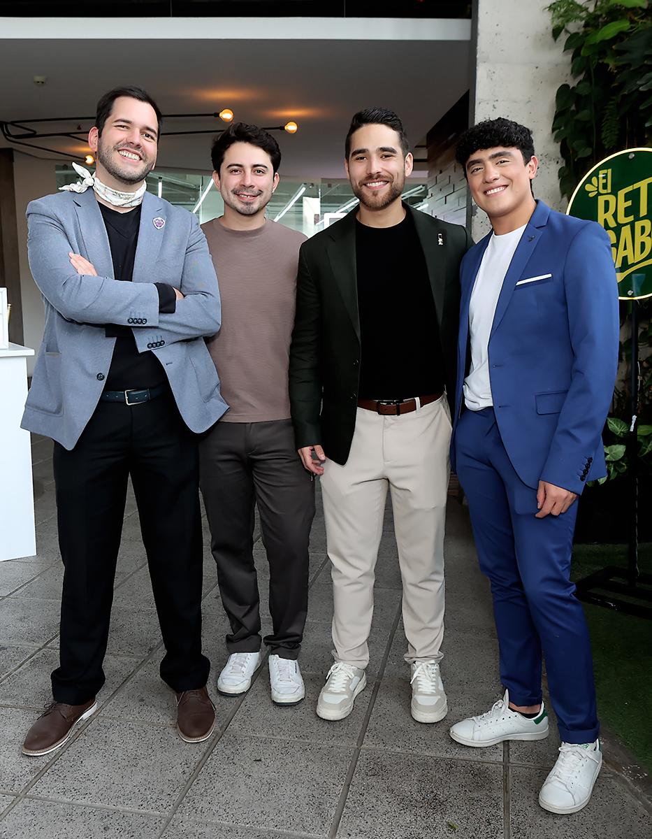 André Schrei, William Reyes, Miroslav Cuculiza y Fernando Licona.