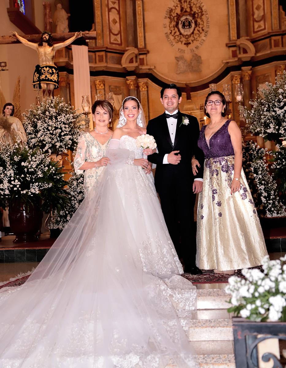 Leonor Bonilla, Carmen Villavicencio, Diego Durón y Suyapa Pineda